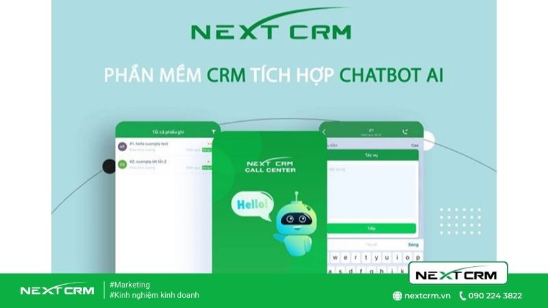 NextX cập nhật tính năng chatbot trên phần mềm CRM (tháng 5 năm 2020)