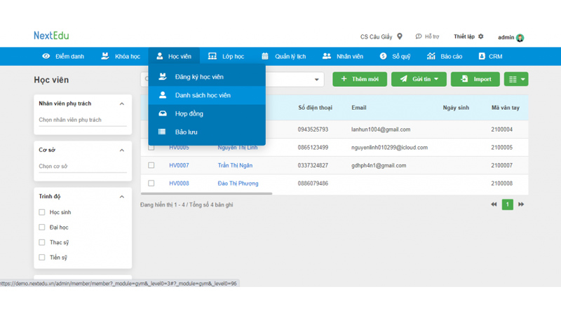 TOP 7 hệ thống giải pháp quản lý trung tâm ngoại ngữ tốt nhất