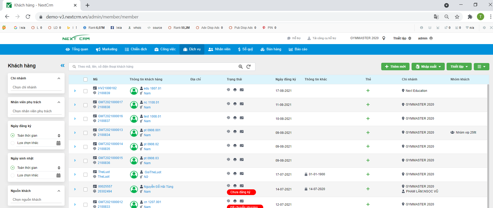 Cập nhật giao diện mới cho phần mềm NextX CRM