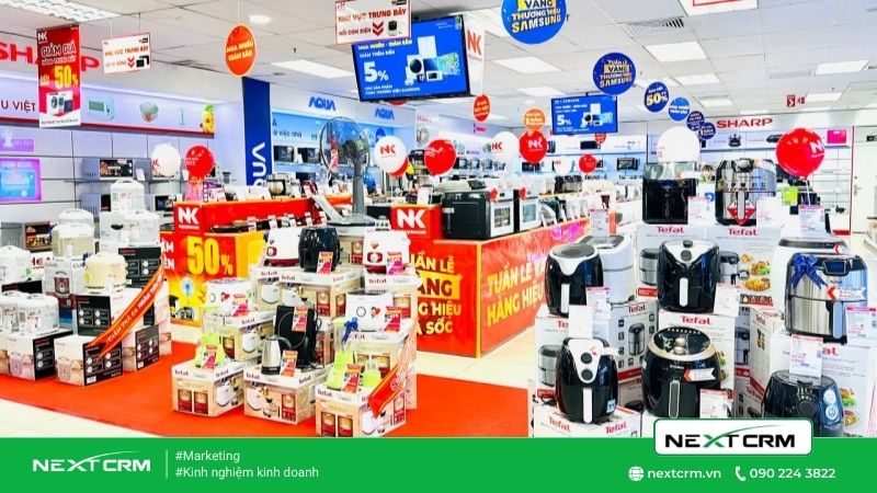 Phần mềm CRM cho chuỗi siêu thị điện máy, đồ gia dụng