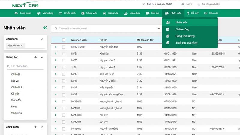 phần mềm chấm công nhân viên được tin dùng nhất