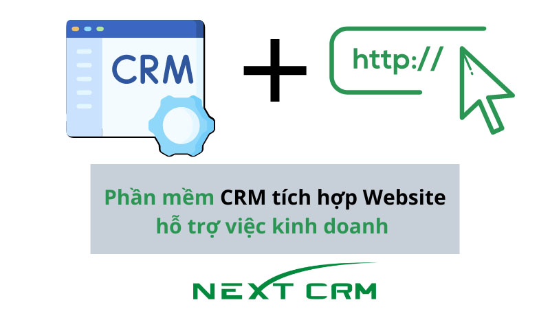 Phần mềm CRM tích hợp Website hỗ trợ việc kinh doanh