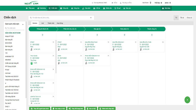 chiến dịch khách hàng