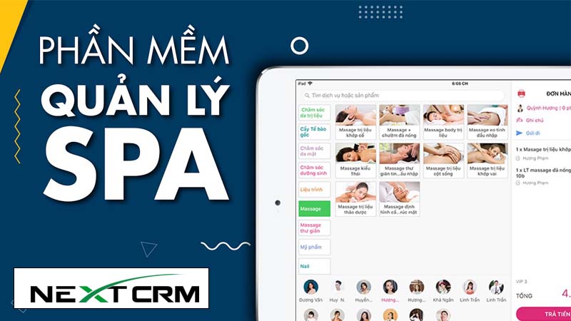 NextCRM phần mềm quản lý spa 