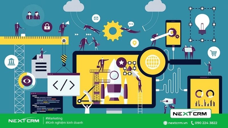 Quá trình chuyển đổi số của doanh nghiệp bán lẻ thúc đẩy trên mô hình 