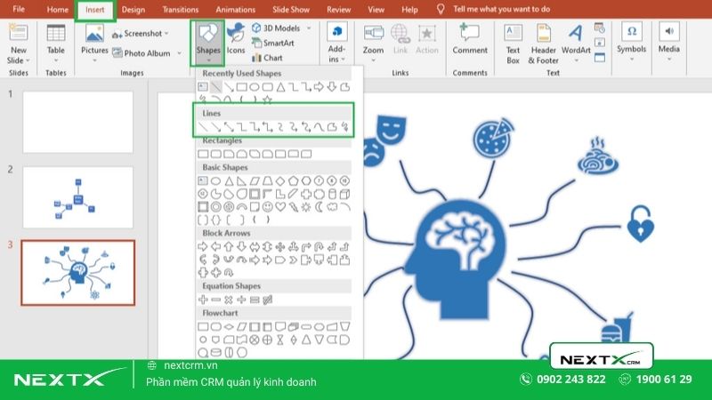 Cách vẽ sơ đồ tư duy trong PowerPoint bằng Icons (2)