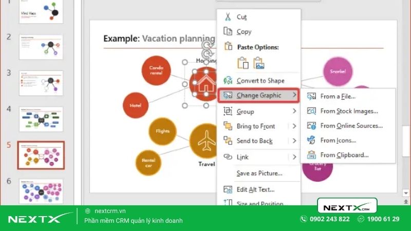 Cách vẽ sơ đồ tư duy trong PowerPoint bằng Templates (2)