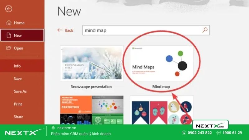 Cách vẽ sơ đồ tư duy trong PowerPoint bằng Templates