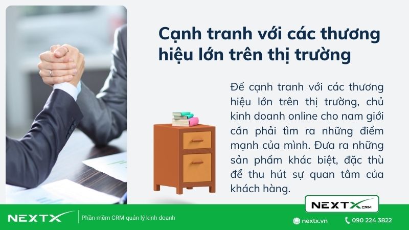 Cạnh tranh với các thương hiệu lớn trên thị trườngCạnh tranh với các thương hiệu lớn trên thị trường