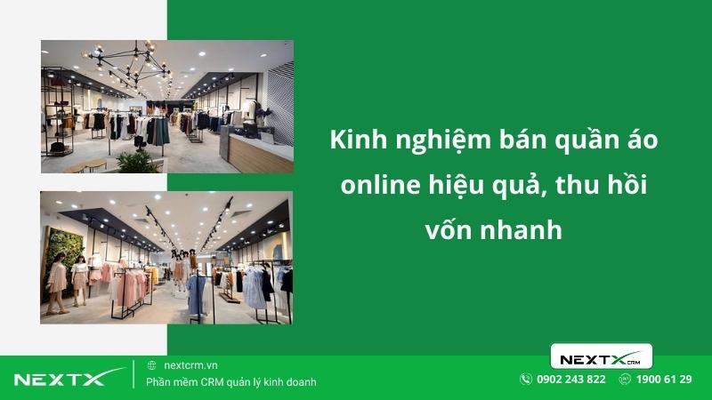 kinh nghiệm bán quần áo nhanh hồi vốn