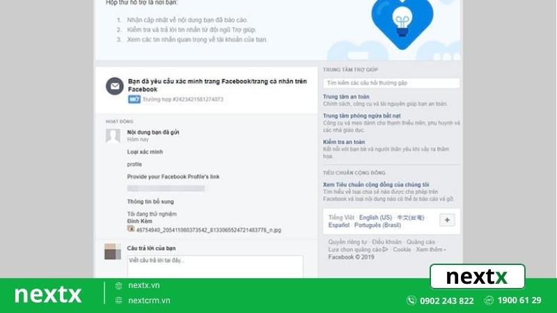 chờ facebook duyệt