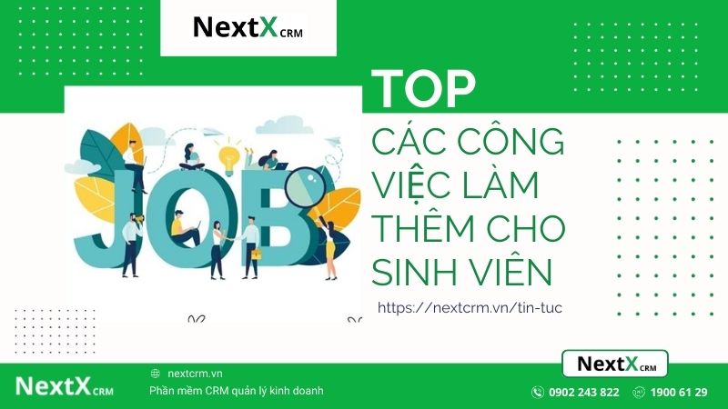 Top 10 công việc làm thêm cho sinh viên được ưa chuộng nhất hiện nay