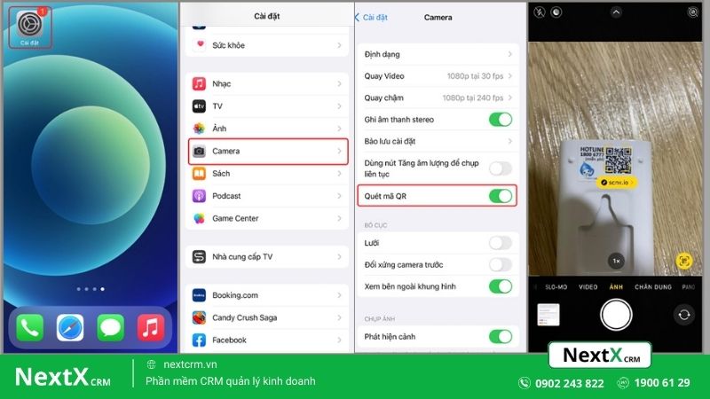Cách quét mã QR bằng ứng dụng Camera iPhone