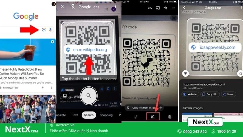 cách quét mã QR bằng ứng dụng Google Lens