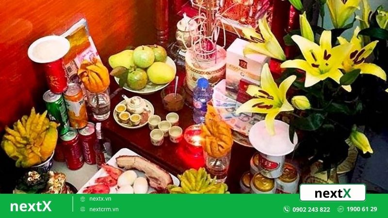 mâm thờ cúng thần tài