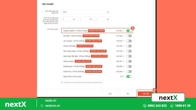 vận chuyển shopee