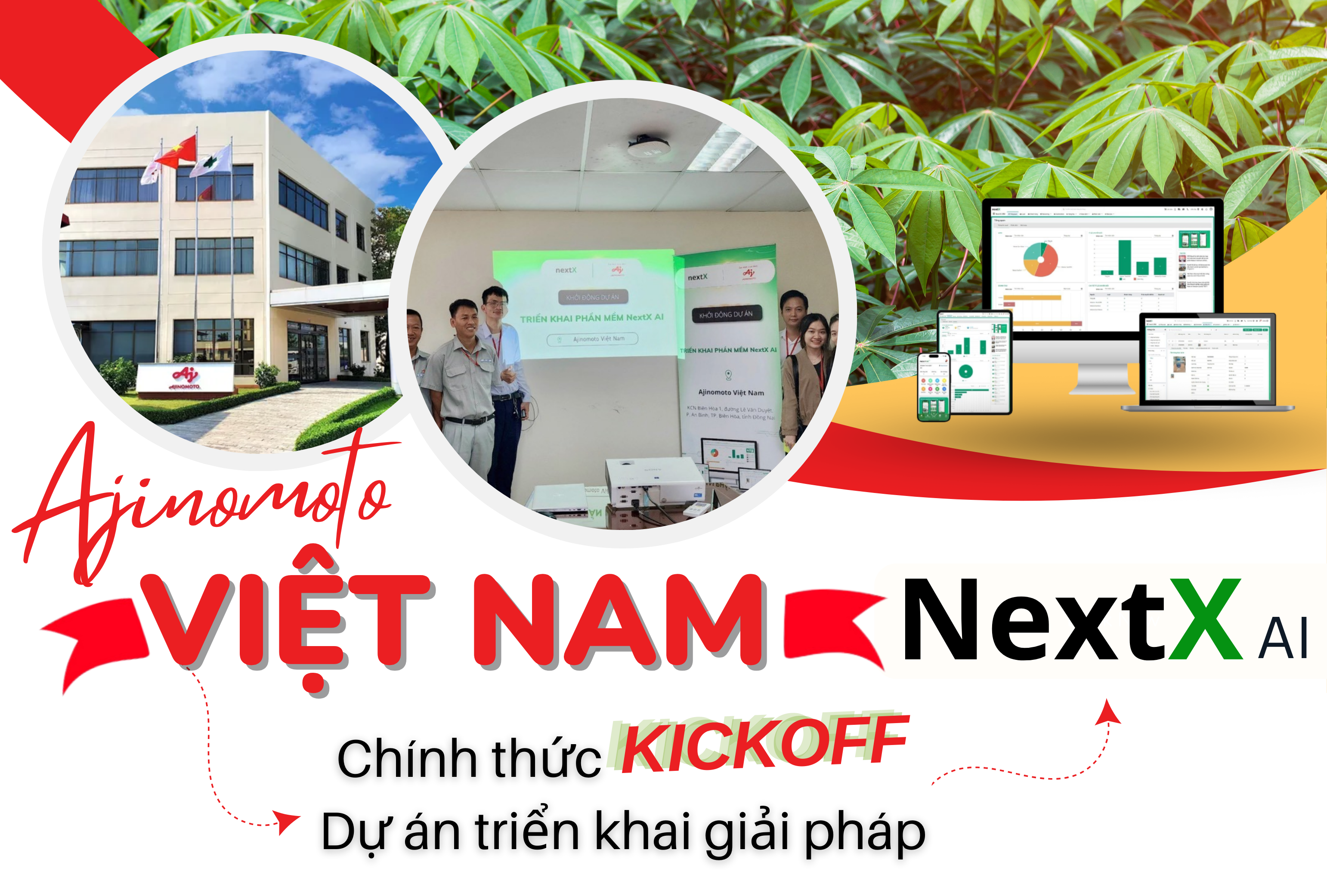 NextX chính thức kickoff dự án triển khai giải pháp NextX AI cho Ajinomoto Việt Nam