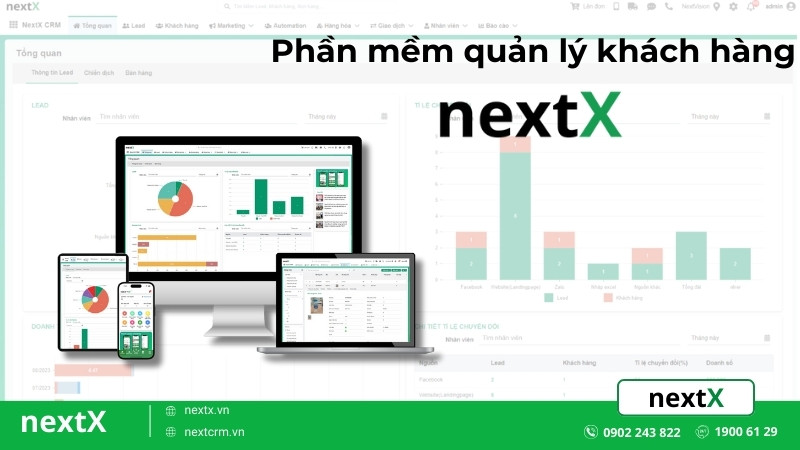 Phần mềm quản lý dịch vụ khách hàng NextX