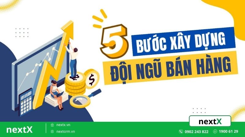 5 Bước xây dựng đội ngũ bán hàng chuyên nghiệp hiệu quả tuyệt đối