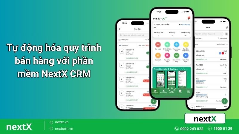 Tự động hóa quy trình bán hàng với phần mềm NextX CRM