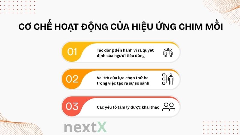Hiệu ứng chim mồi là gì? 5 Chiến thuật thuyết phục khách hàng